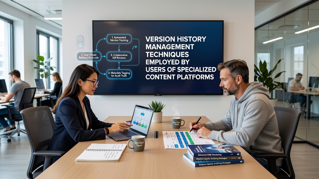 Version History Management Techniques Employed by Users of Specialized Content Platforms